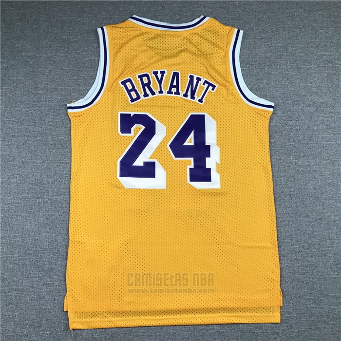 Camiseta Los Angeles Lakers Kobe Bryant #24 Mitchell & Ness 2007-08 Amarillo